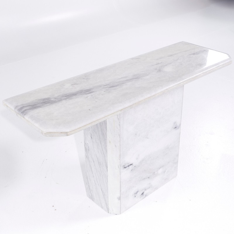 Mid Century Italian Marble Console Table gallery
