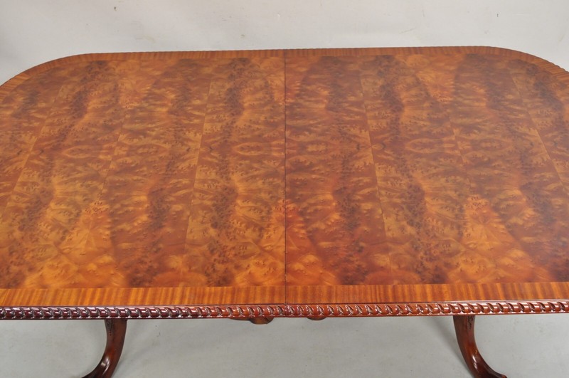 Chippendale Style Flame Mahogany Ball and Claw Dining Room Table w/ 2 Leaves gallery