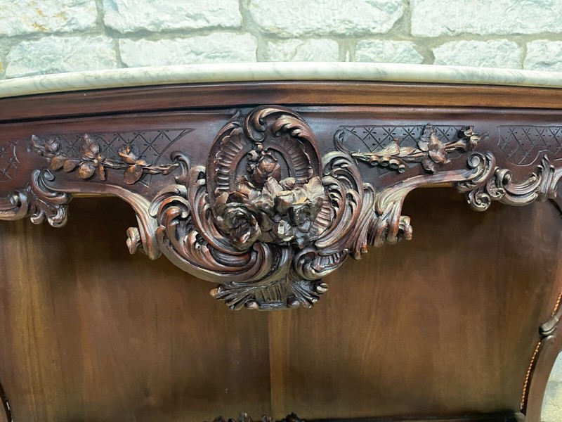 Antique Rococo Mahogany Pier / Console Table gallery