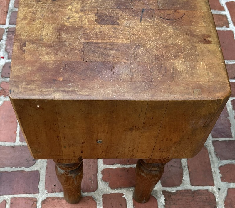 Vintage, Authentic Butcher Block Antique Butcher Block gallery