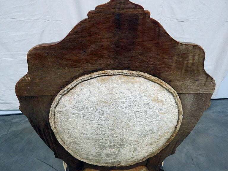 Renaissance Style Oak Throne Chair Attributed to Horner gallery