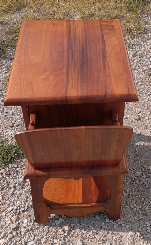 Mid Century Solid Walnut Smoke Stand (SS18) gallery