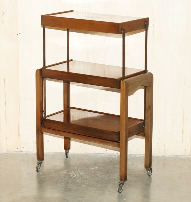 STUNNING ANTIQUE EDWARDIAN BCM ADAP-TABLE BAKERS SHELF BOOKCASE OCCASIONAL TABLE gallery