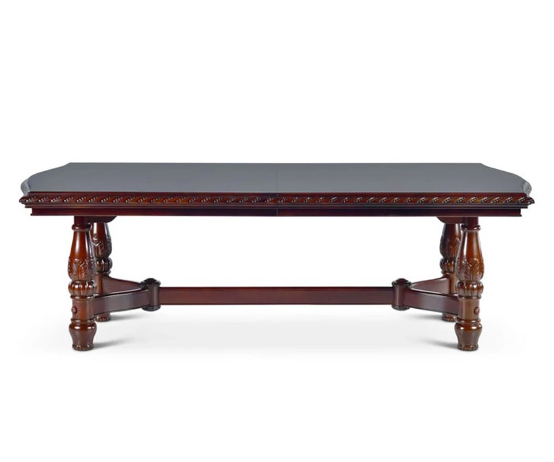Antoinette Double Pedestal Dining Table 96"-120" Extension Antique Walnut AY200T gallery
