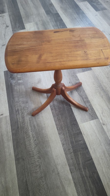 Mid-century Modern End Table, American Maple