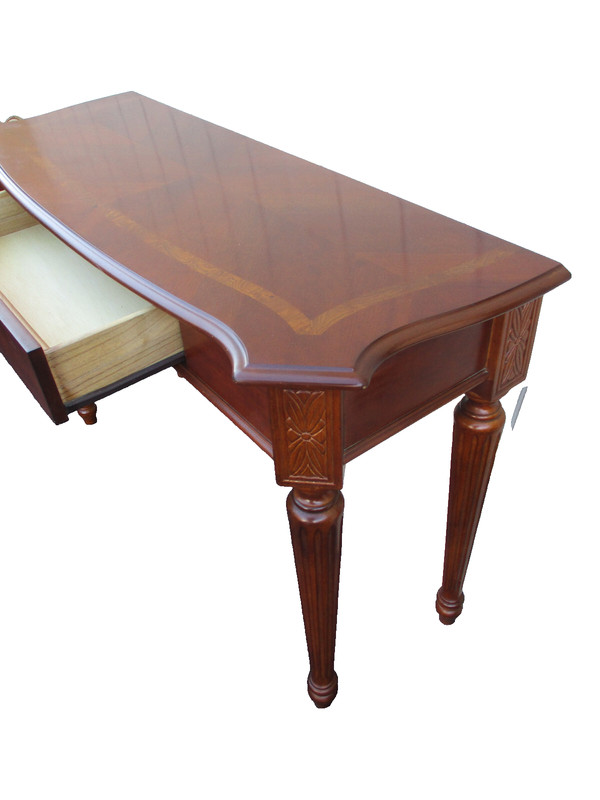 63917 Banded Mahogany Console Hall Table Stand gallery