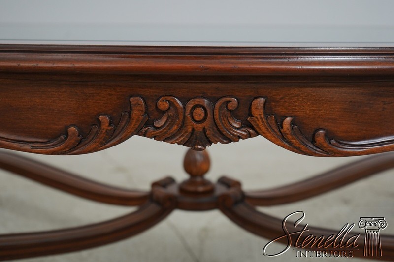 L66330EC: KARGES French Walnut Glass Top Coffee Table gallery