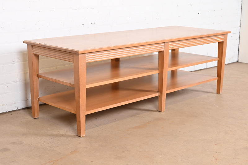 Ethan Allen Swedish Home Three-Tier Maple Coffee Table gallery