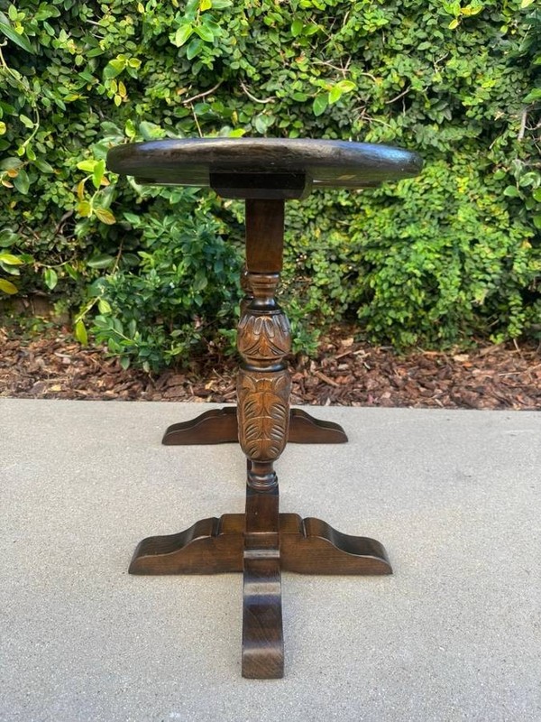 A Pair of Jacobean Design Wine Tables/Side Tables/End Tables