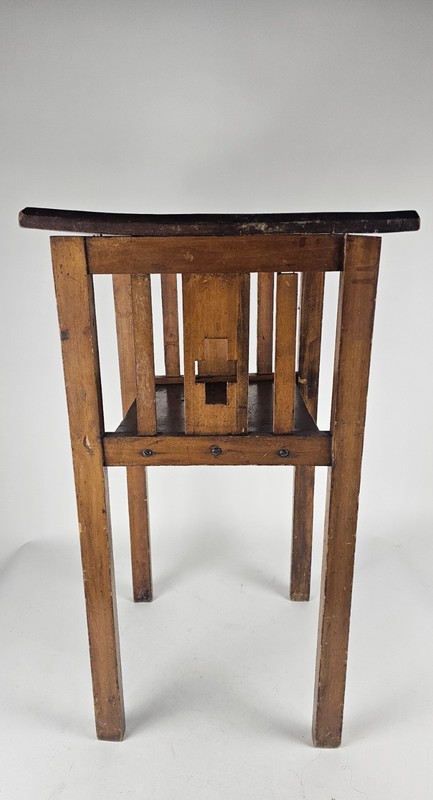 RARE Antique MISSION STYLE Wood Cutout CROSS Arts & Craft Table CHURCH Furniture gallery