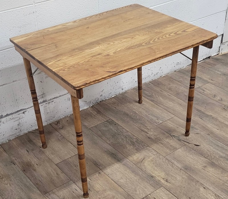 Antique American Folding Work Table Accent Table Sewing Table gallery