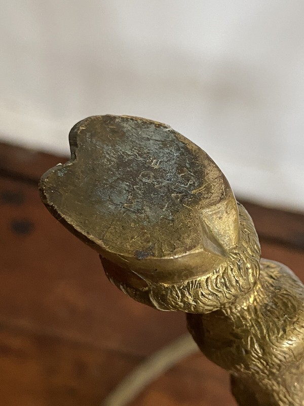 Ram Head & Hoof Maison Jansen Style Side Table Iron/Brass Italy gallery