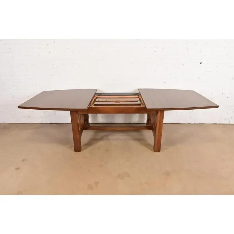 Stickley Style Mission Oak Extension Dining Table, Newly Refinished gallery