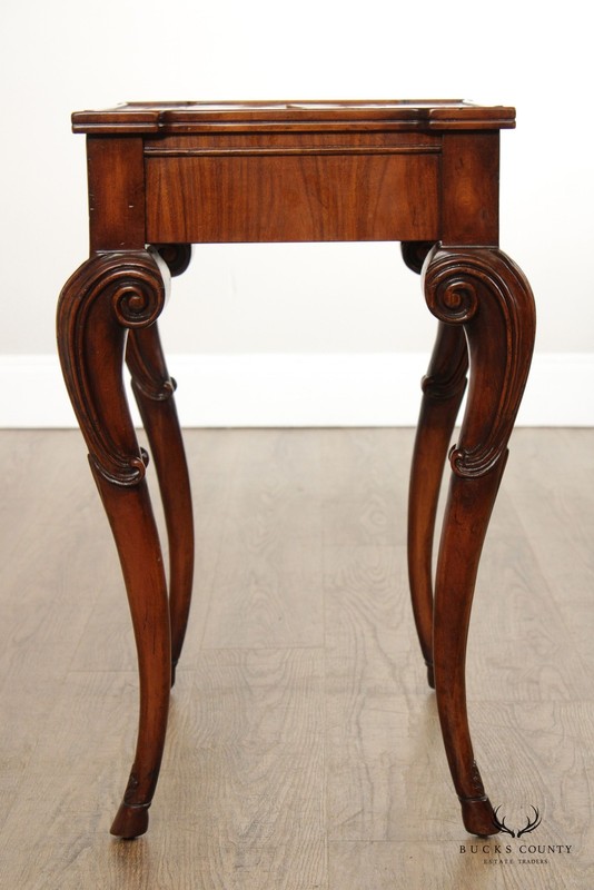 Italian Style Quality Carved Walnut Side Table gallery