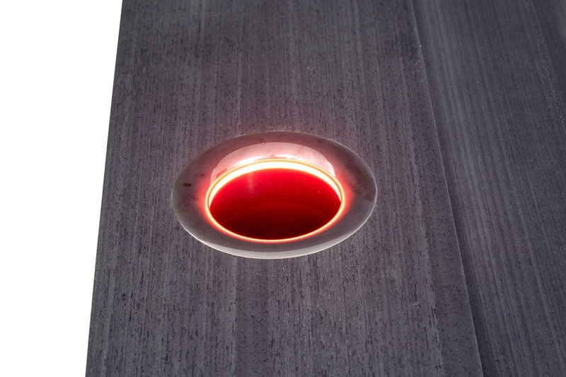 BESPOKE MODERN GREY SYCAMORE KAELO WINE BAR TABLE gallery