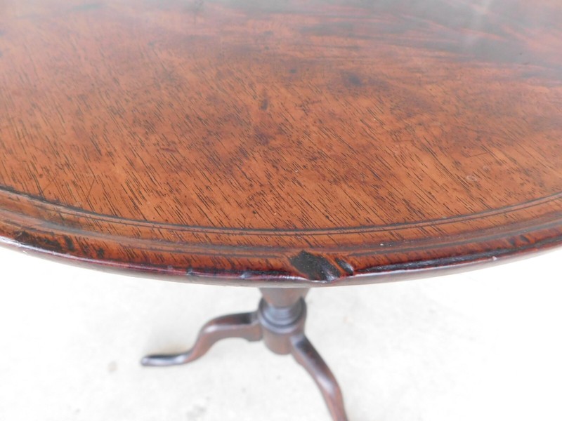 Antique Primitive Candle Stand Tilt Top Table gallery