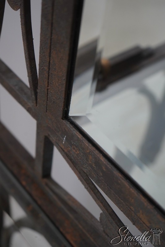 70688: LABARGE Wrought Iron Mirrored Hall Console gallery