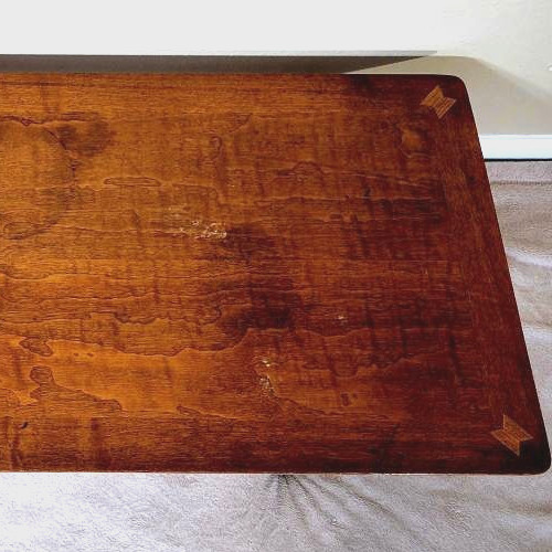 VINTAGE DANISH MCM WOOD SURFBOARD COFFEE TABLE 56" X 19" X 14" gallery