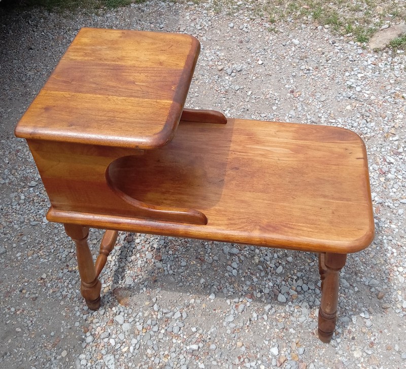 Maple Mid Century Step End Table / Side Table (SET-12) gallery