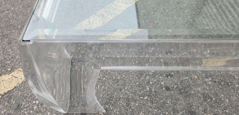 Les Prismatiques Acrylic Coffee Table Base with Glass Top gallery