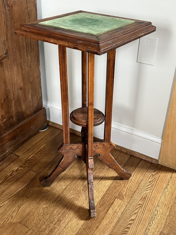 Antique VTG Wood Eastlake Victorian 1890s Table Plant Stand 19th C Primitive 30″