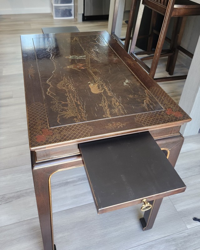 Henredon Chinoiserie Painted Tea Table