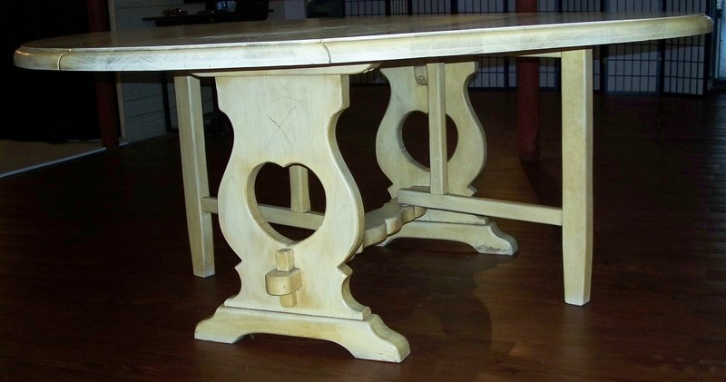 Old Hickory 70" Gateleg Dual Drop Leaf Dining Room Table w/Heart Shaped Cutouts gallery
