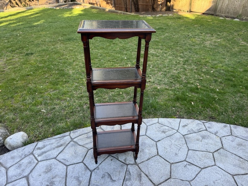 Theodore Alexander 4-Tier Dumbwaiter Table Georgian Regency Style Etagere Stand gallery