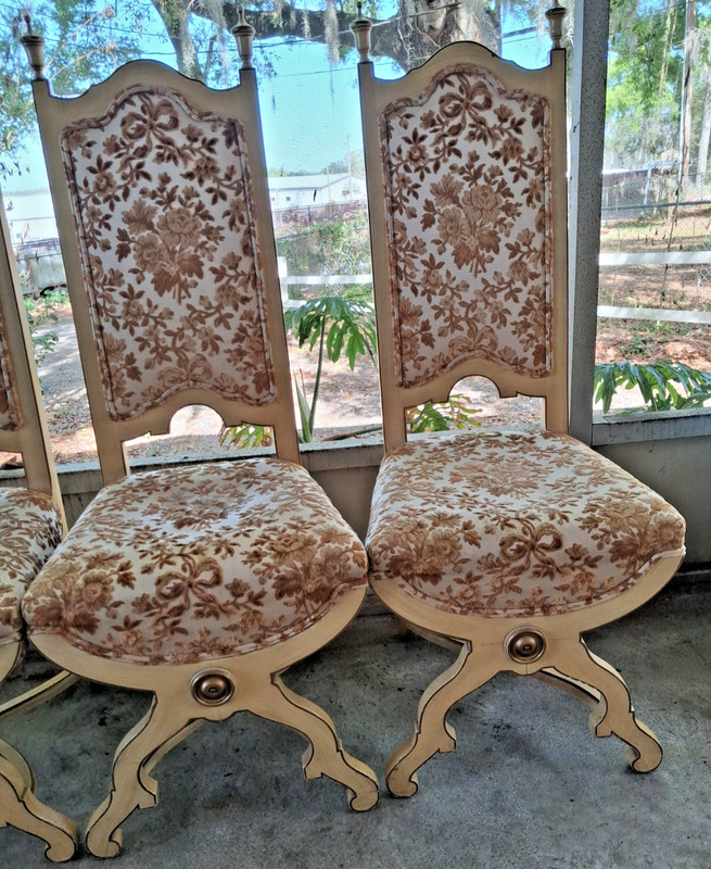 1950's Italian Baroque Rococo Dining Chairs gallery