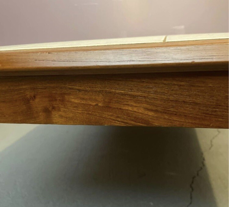 Mid Century Modern Teak and Tile Top Coffee Table made in Denmark. gallery