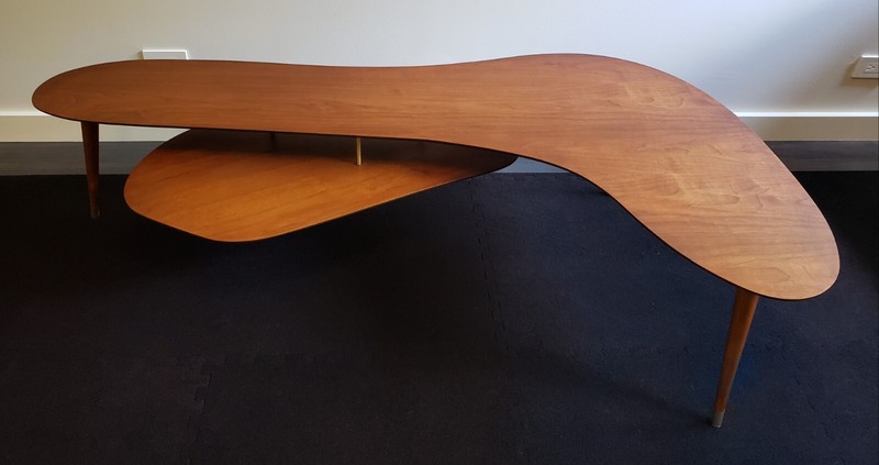Rare Mid-Century Modern Biomorphic Tiered Coffee Table by James-Philip Co. gallery