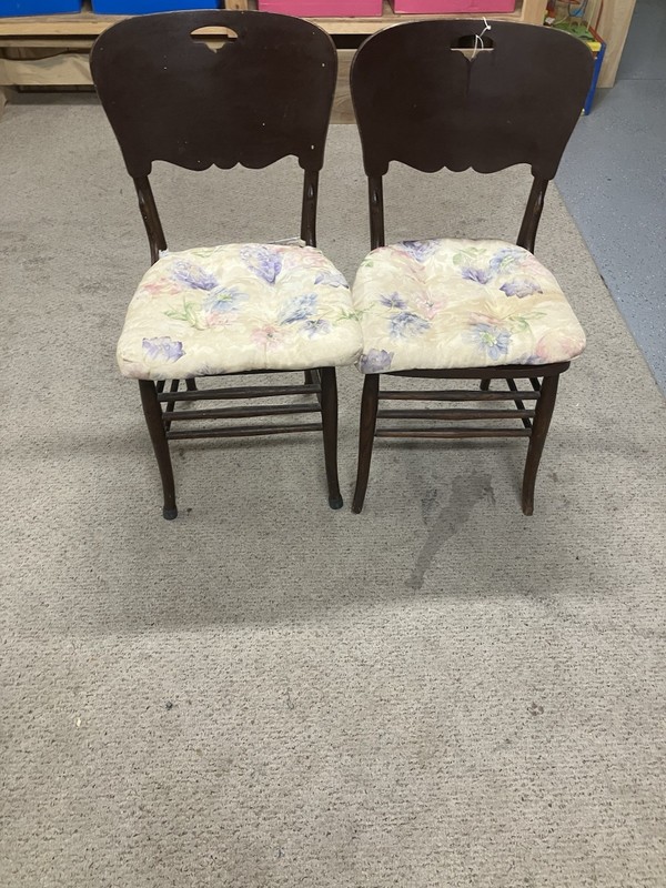 Antique Mahogany Drop Leaf Table With Drawer And Two Chairs gallery