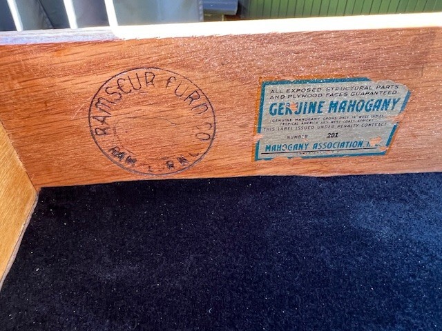 Vintage 1960's Mahagony Writing Desk/Accent Table gallery