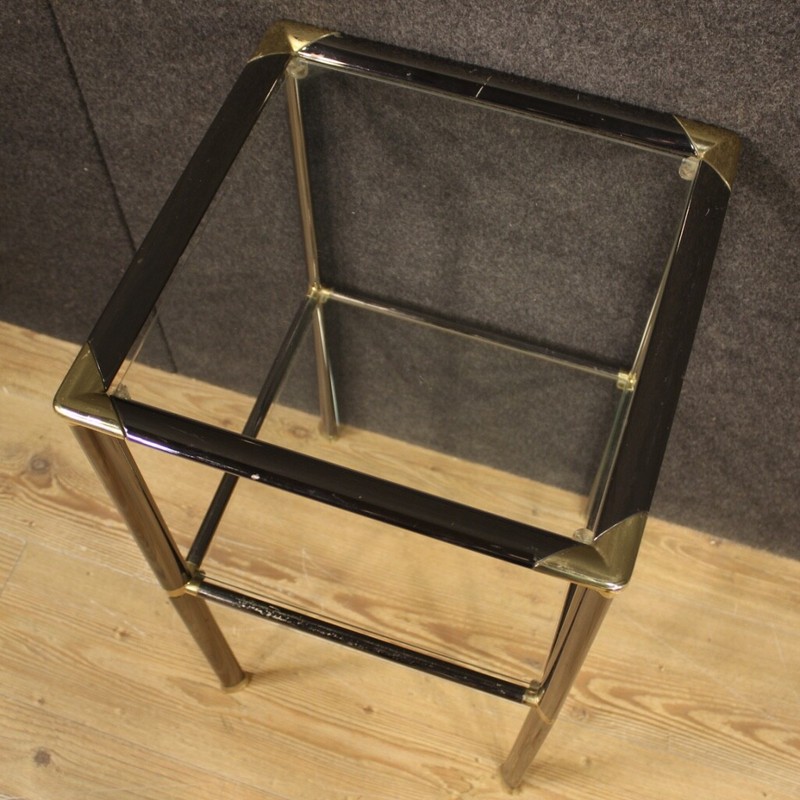 Side table design modern vintage 20th century furniture metal glass living room gallery