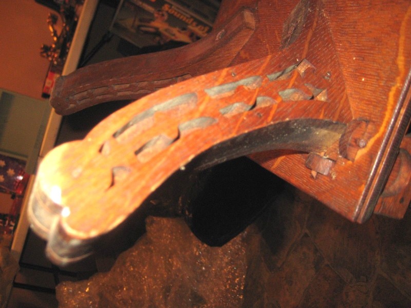 Fancy Scroll Frett Work Antique Victorian 1/4 Saw Oak Three Tiered table Stand gallery