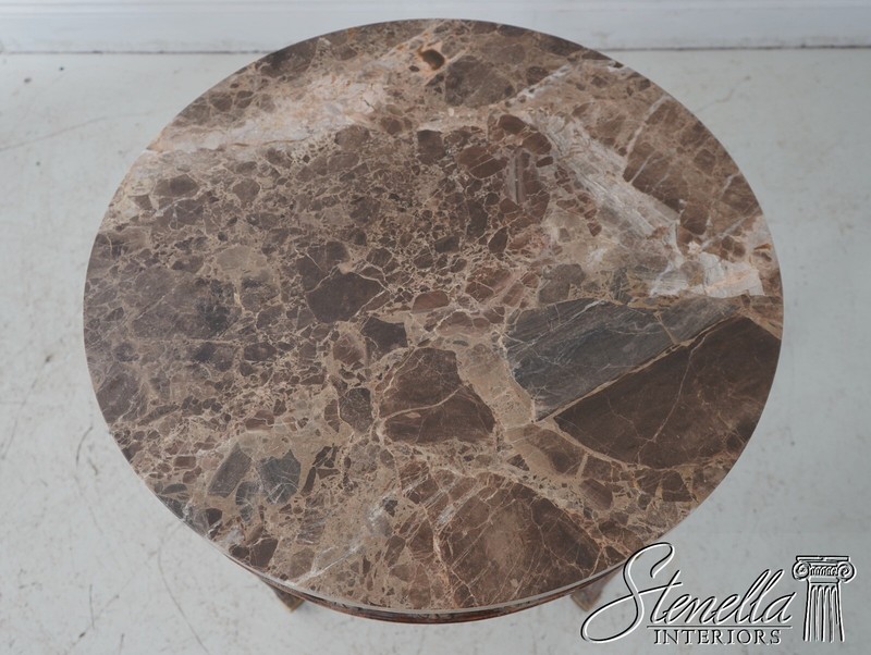 L64123EC: Italian Style Round Marble Top Lamp Table gallery