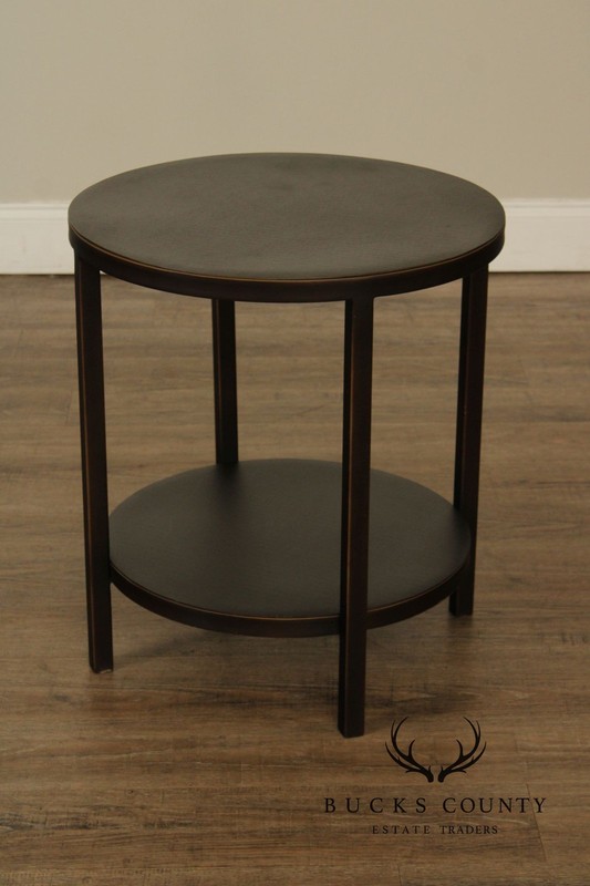 Crate & Barrel Modern Round Two-Tier End Table gallery