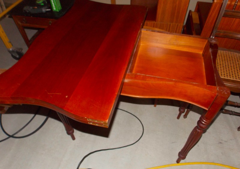 Solid Cherry Flip Top Game Table / Entry Table (ENT23) gallery
