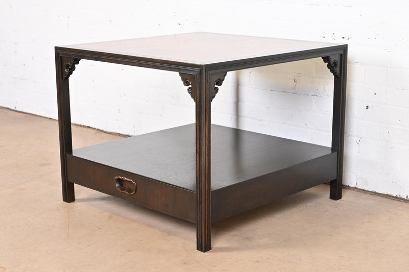 Michael Taylor for Baker Far East Collection Chinoiserie Rosewood Cocktail Table gallery