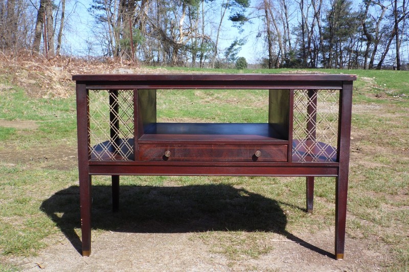 Vintage Columbia Mfg Co. Federal Hepplewhite Style Mahogany Coffee Table gallery