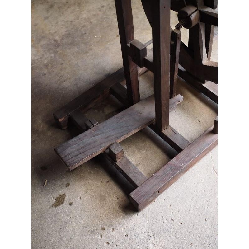 Antique Japanese Mechanical Thread Winder Meiji Era Koro-ten Used K23883 gallery