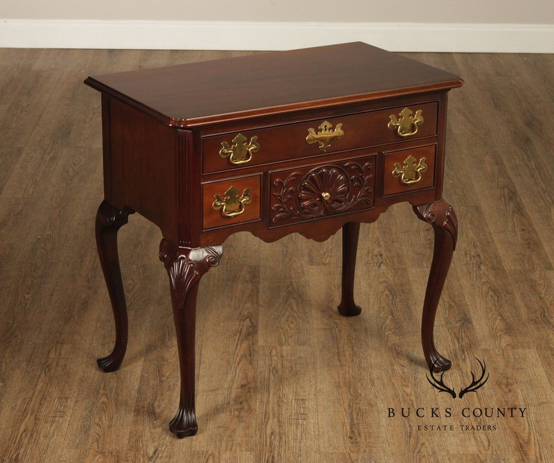 Councill Craftsmen Georgian Style Mahogany Shell Carved Lowboy gallery