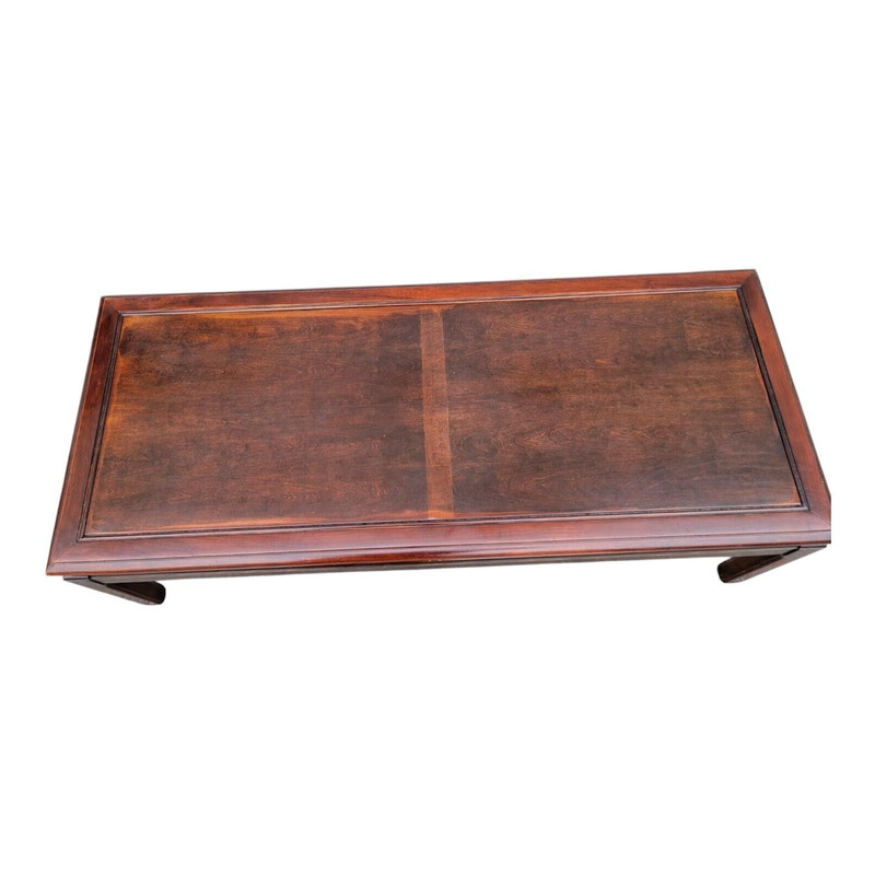 1940s Modern Mahogany Coffee Table — Fully Refurbished, Elegant Design gallery
