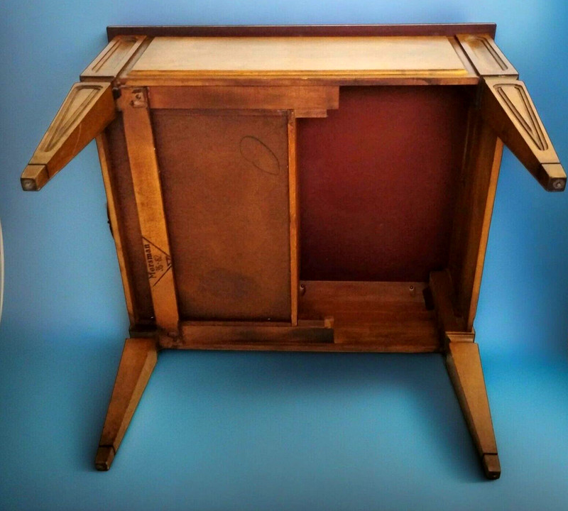 1960'S Mersman 35-62 Solid Walnut End Table 1 Drawer 21" Tall Mid Century Modern gallery