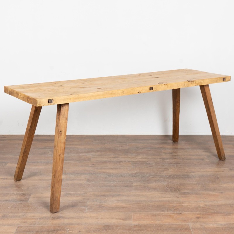 Early 20th Century Rustic Hardwood Console Table