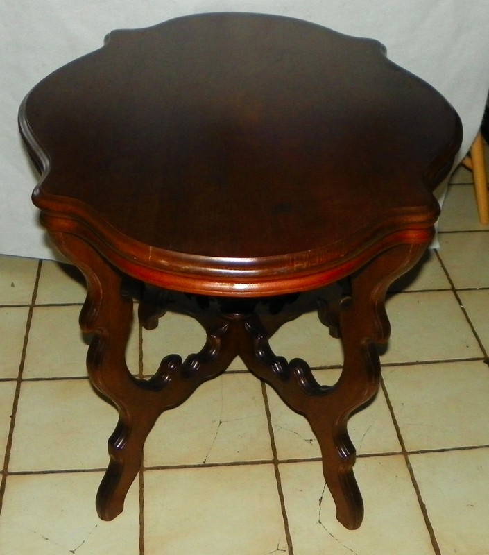 Solid Walnut Turtle Top Center Table / Parlor Table (PRT76) gallery
