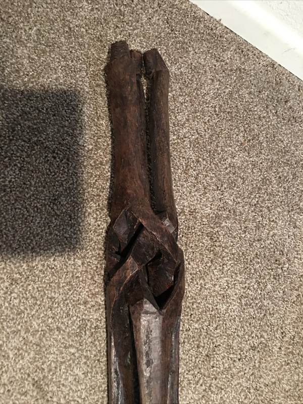Unique Vintage Hand Carved Teak Wood Key Side Coffee Table Stand gallery