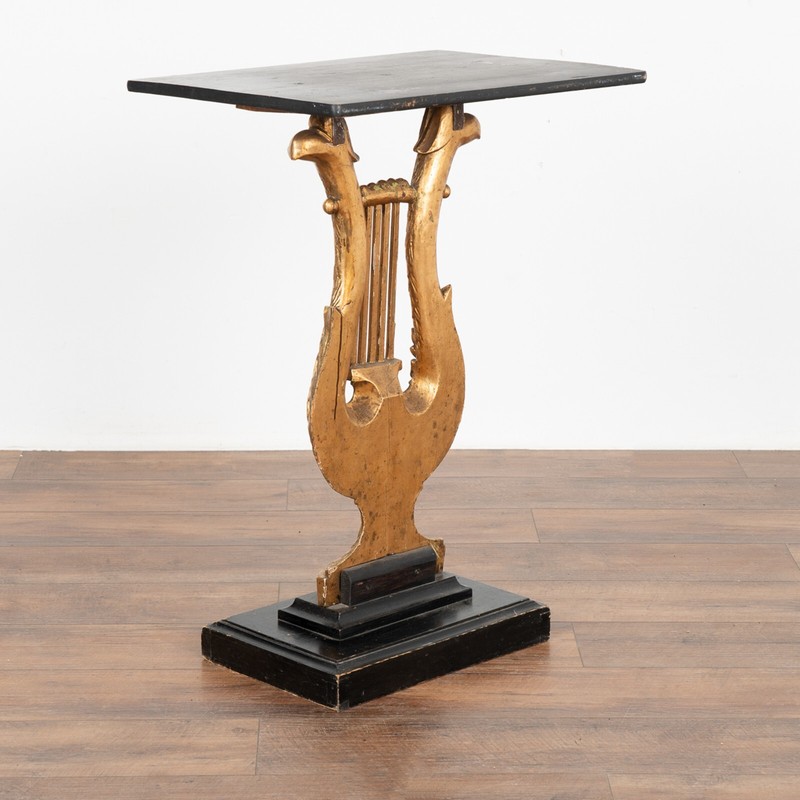 Black and Gold Eagle Console Table, Sweden circa 1830 gallery