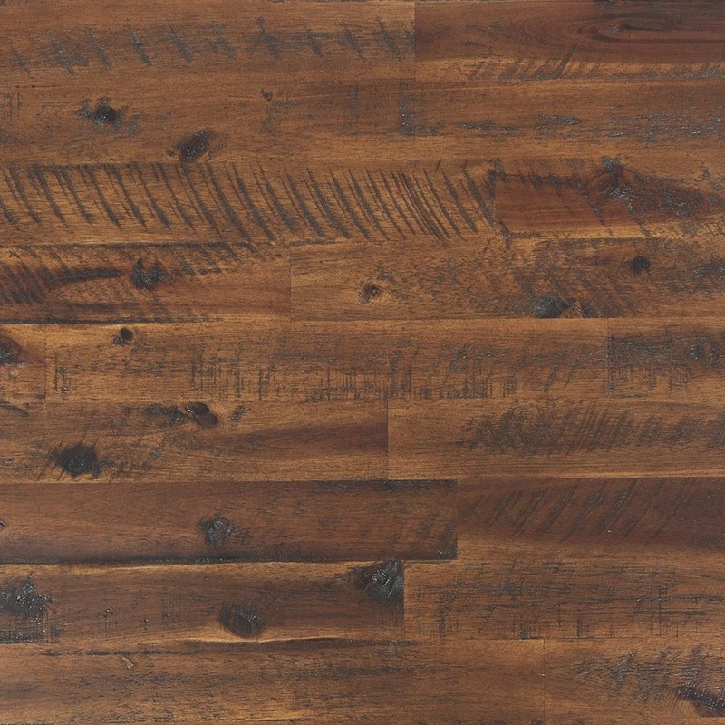 Rustic Solid Acacia Box Coffee Table with Pull-Through Drawers and Caster... gallery