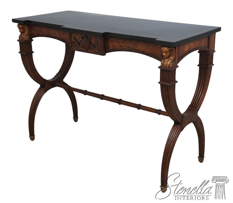 L70473: Regency Egyptian Revival Marble Top Console Table 1 Of 2